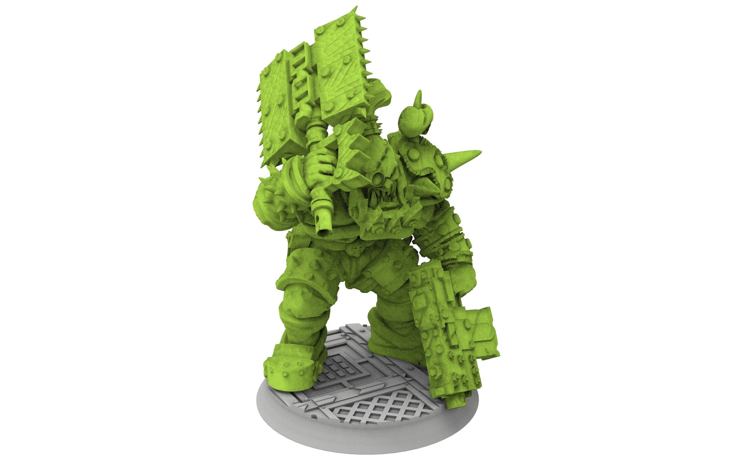 Green Skin - Savage Orc Warboyz from iceland planet green-skinned Warbands Modular Kit heads torso legs GGW