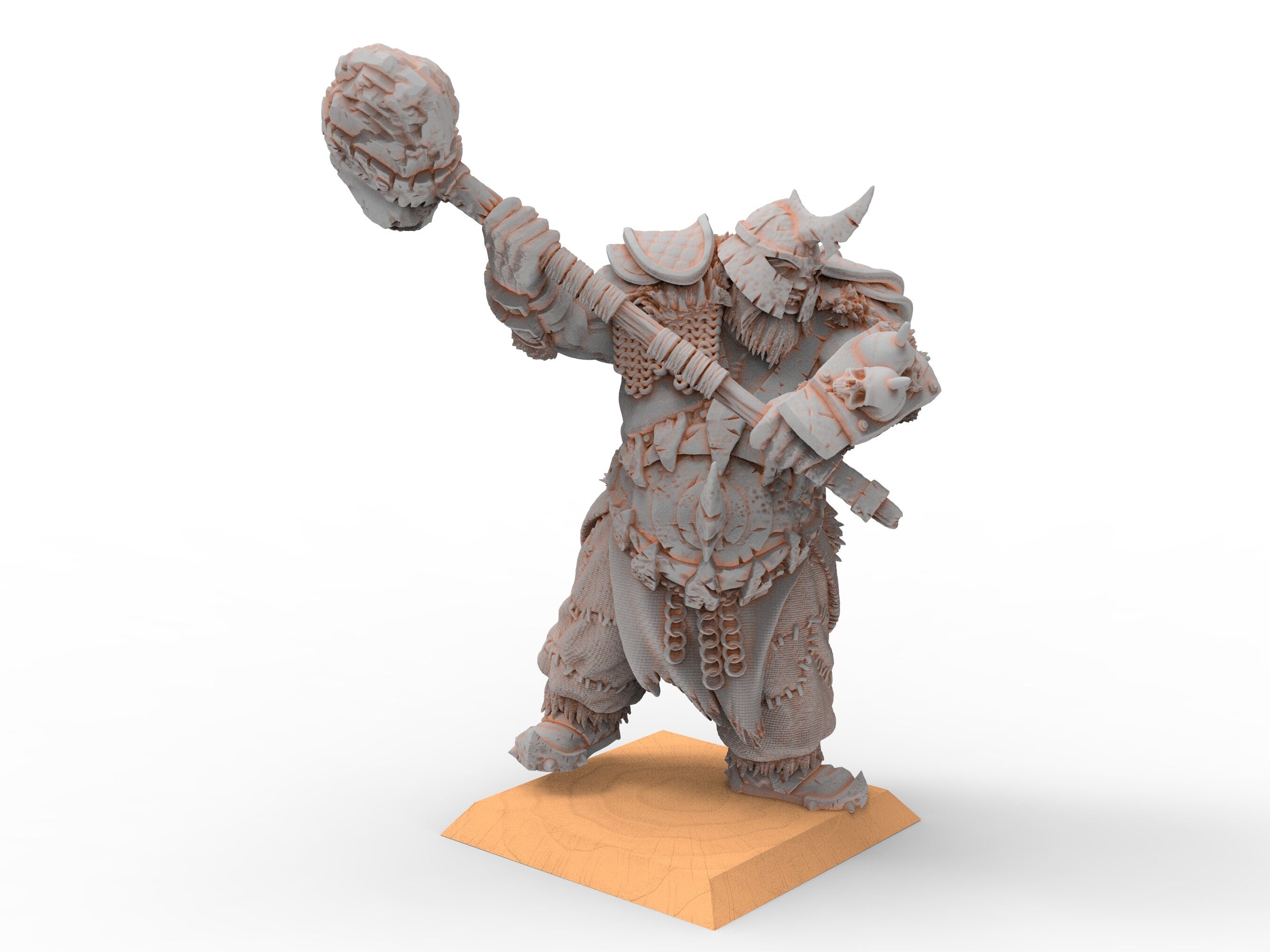 Imperial Fantasy - Armoured Ogre Mercenary, massive two-handed weapons