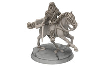 Load image into Gallery viewer, Wildmen - Wildmen King hero wanderer, Dun warriors warband, Middle rings miniatures for wargame D&amp;D, Lotr... Medbury miniatures

