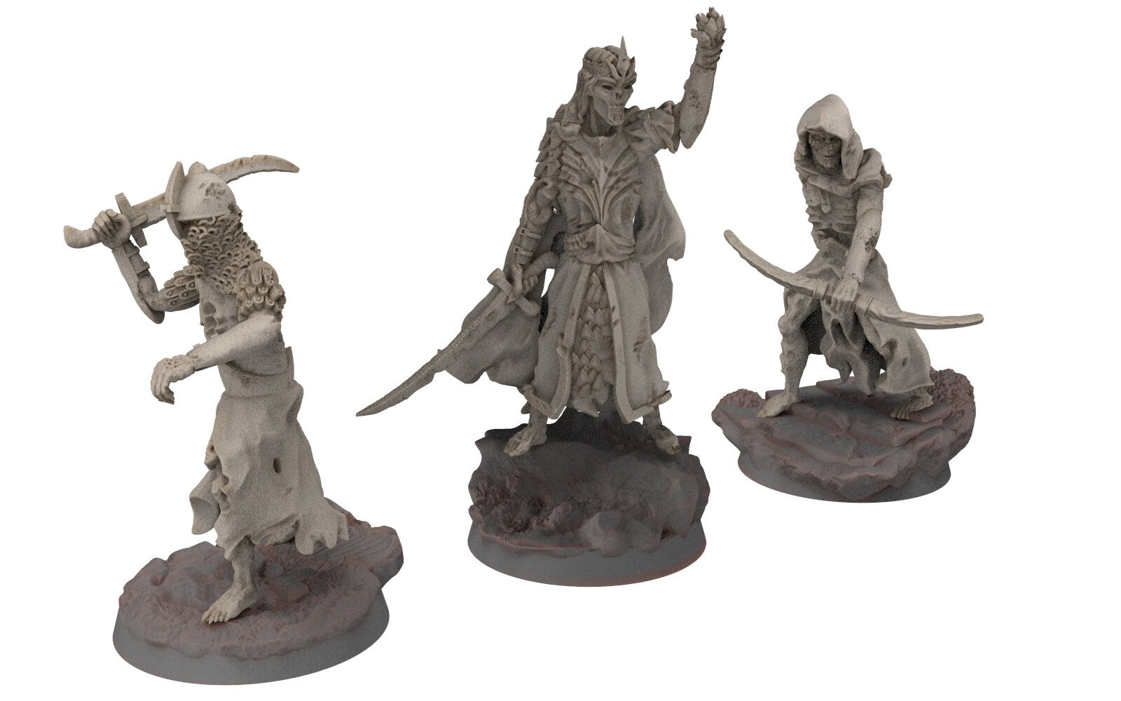 Undead Ghosts - specters of the tombs, galgals of the shire, Ghosts of the old world miniatures for wargame D&D, Lotr...