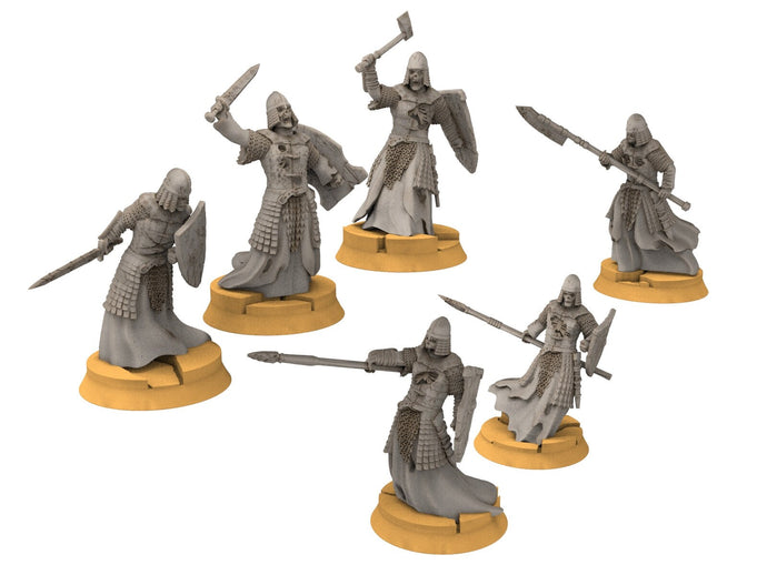 Undead Ghosts - Spectral warrior under the mountain, Undead traitors, Ghosts of the old world miniatures pour wargame D&D, SDA...