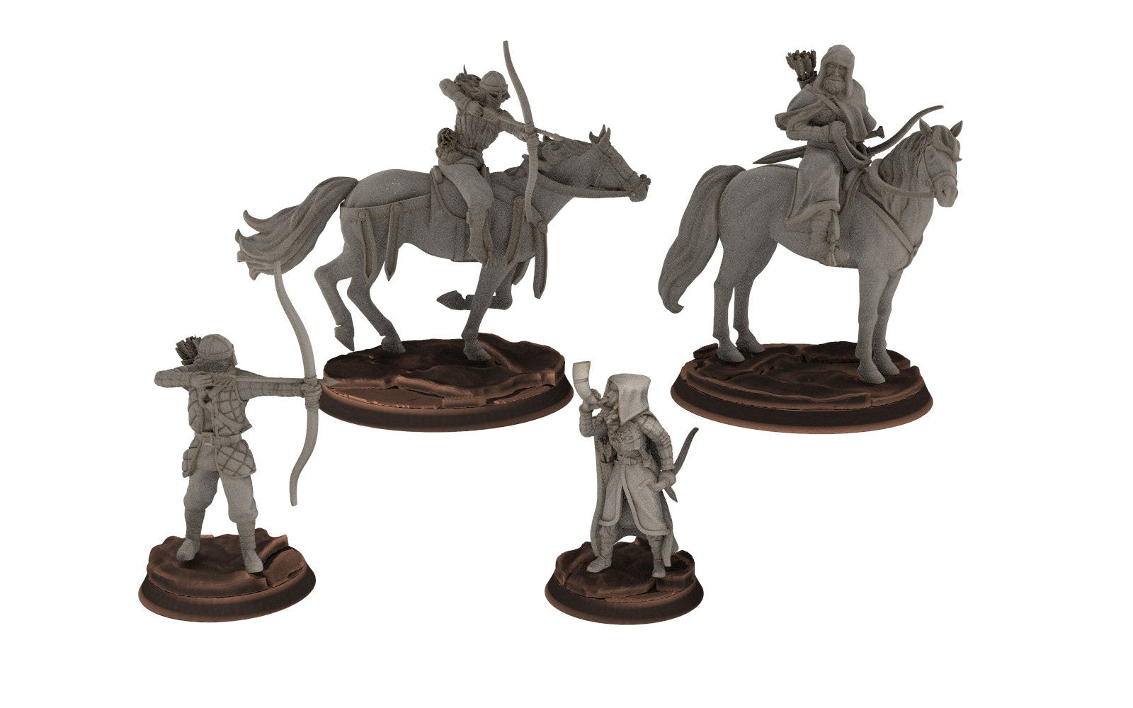 Rohan - Riders Scout infantry Marksman Cavalry, Knight of Rohan,  the Horse-lords,  rider of the mark,  minis for wargame D&D, Lotr...