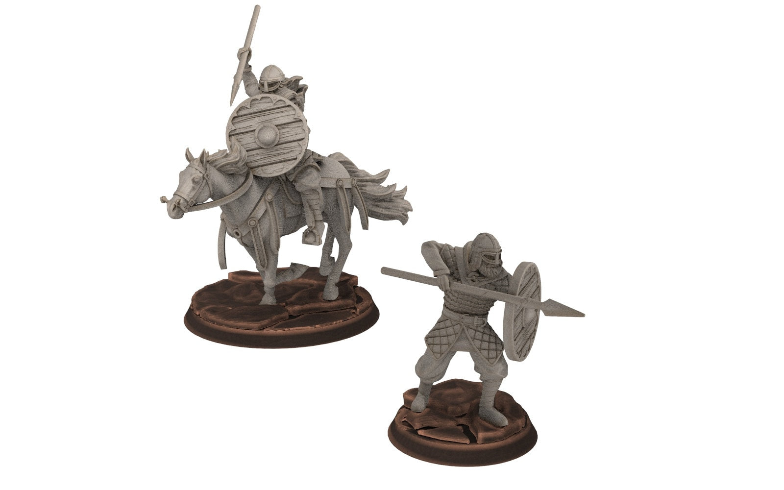 Rohan - Riders Scout infantry Avenger Cavalry, Knight of Rohan,  the Horse-lords,  rider of the mark,  minis for wargame D&D, Lotr...