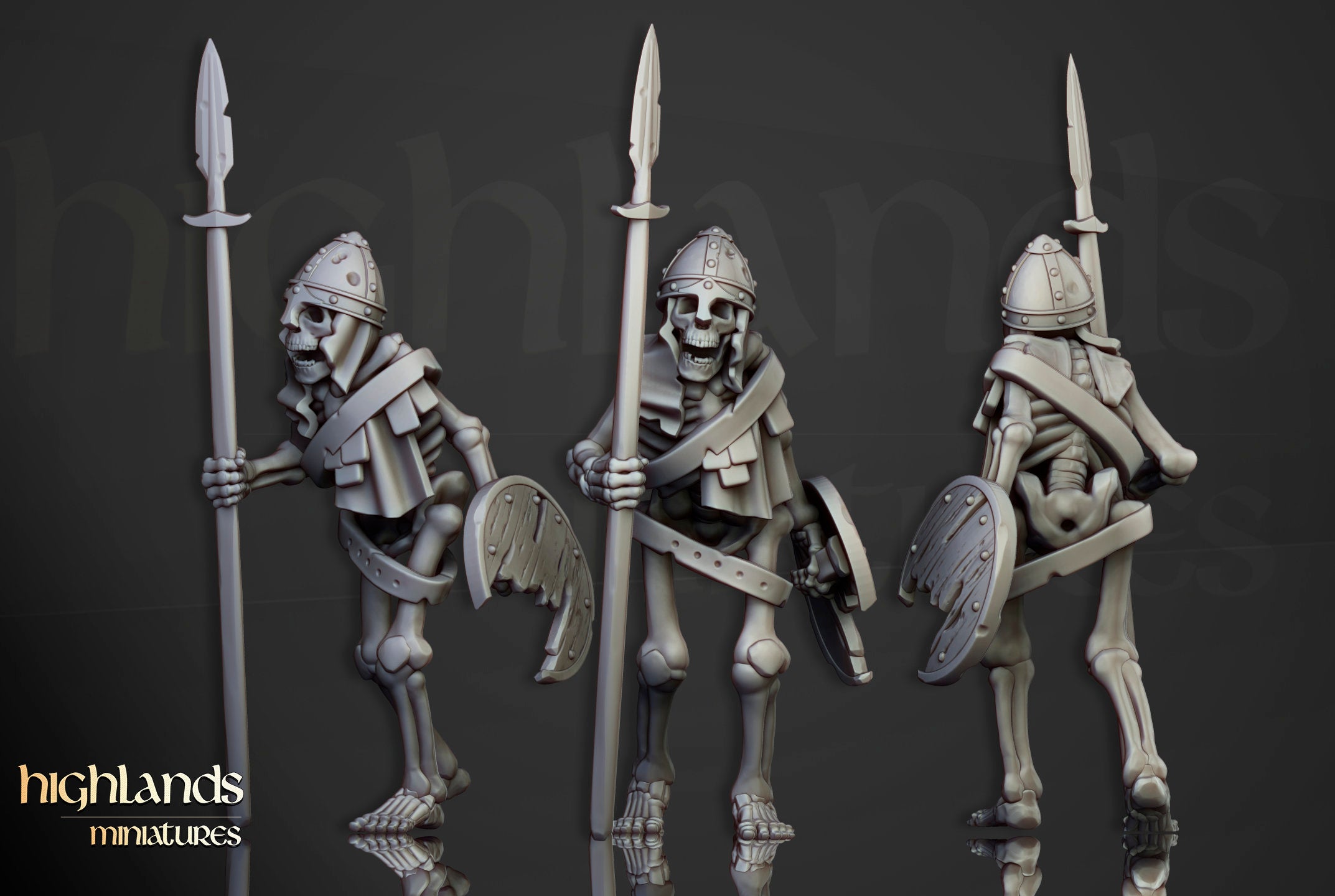 Undead - Skeleton Warrios with Spears