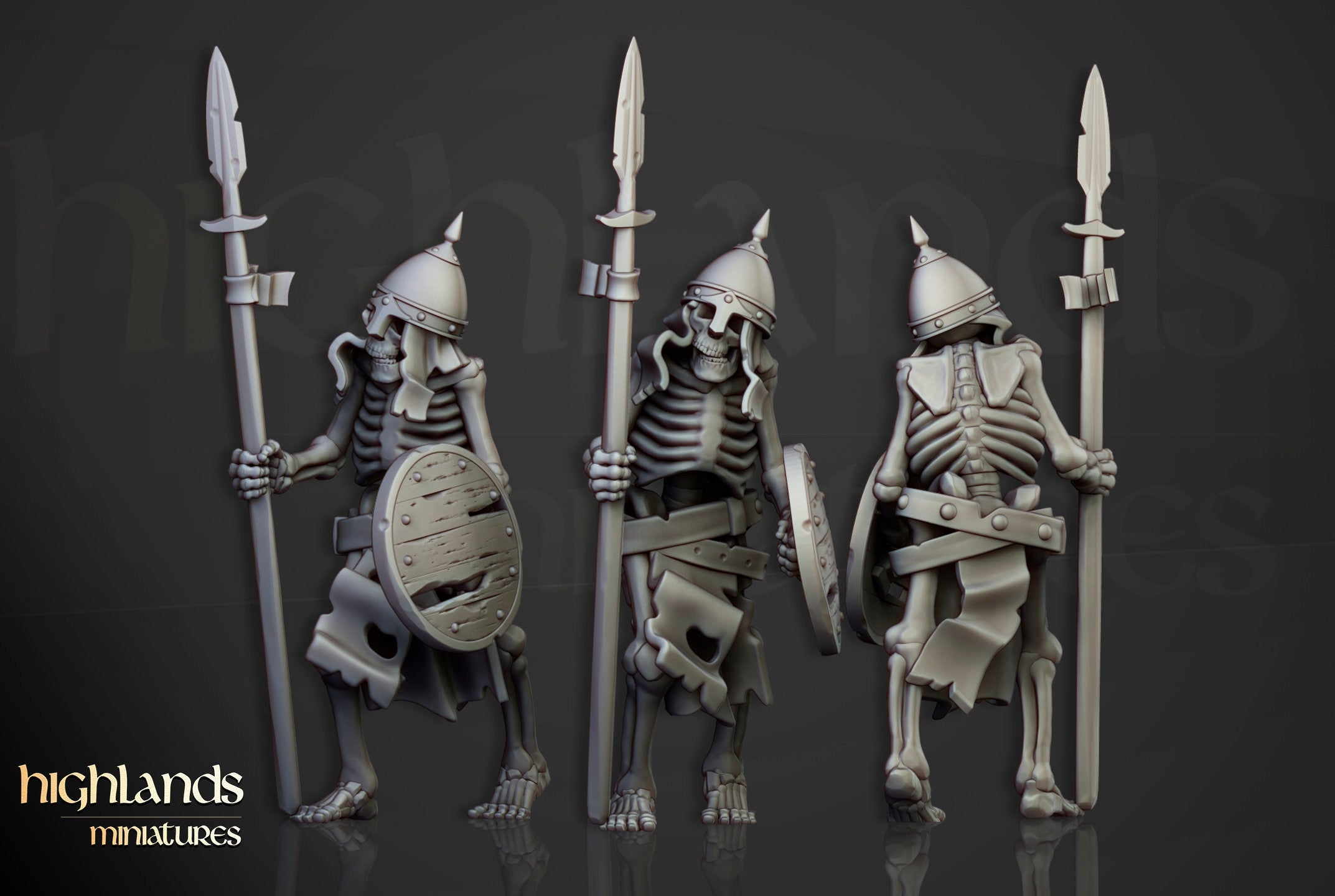 Undead - Skeleton Warrios with Spears