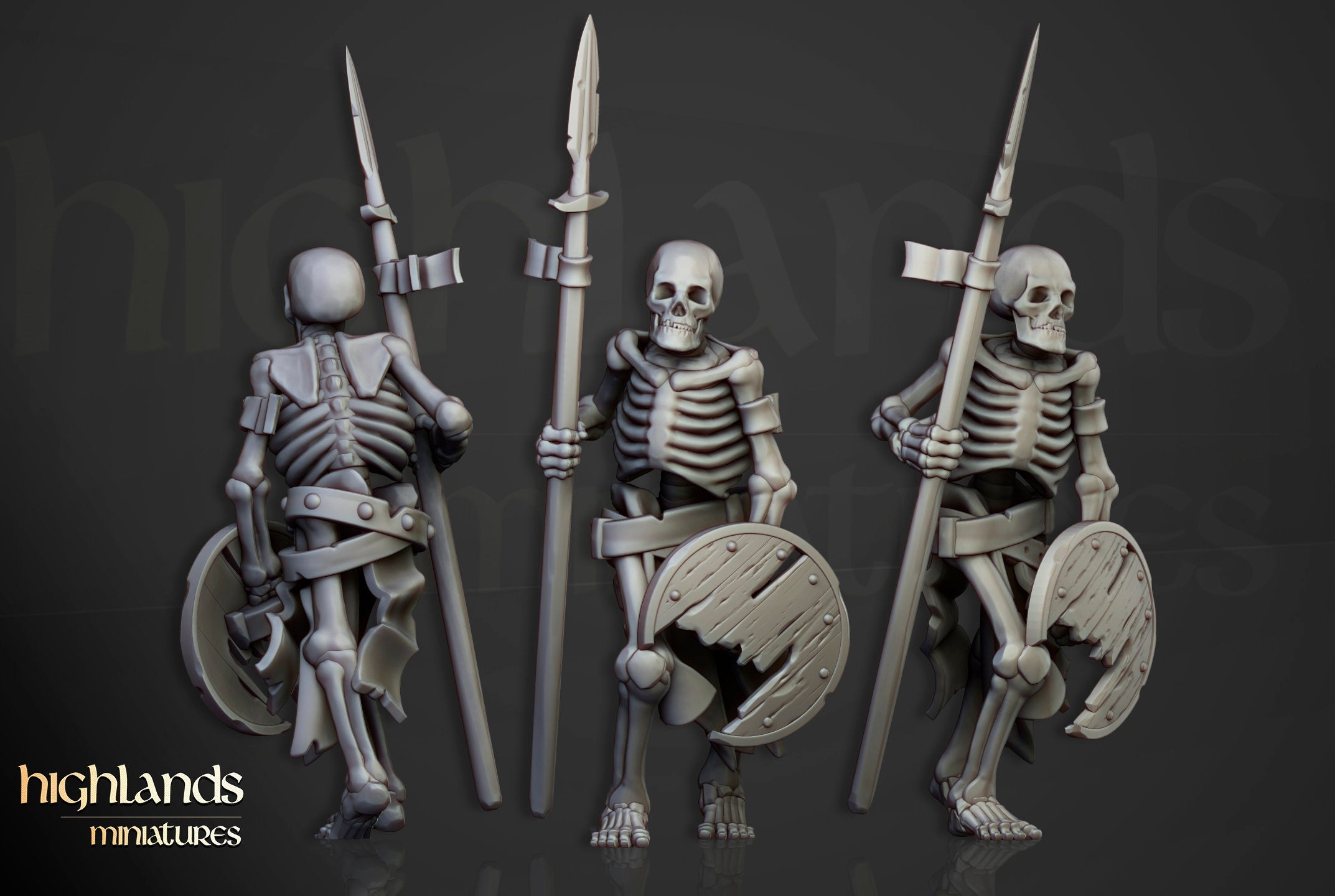 Undead - Skeleton Warrios with Spears