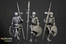 Load image into Gallery viewer, Undead - Skeleton Warrios with Spears
