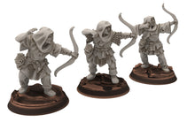 Load image into Gallery viewer, Orcs horde - Orc Scouts with Bows infantry, Orc warriors warband, Middle rings miniatures for wargame D&amp;D, Lotr... Medbury miniatures
