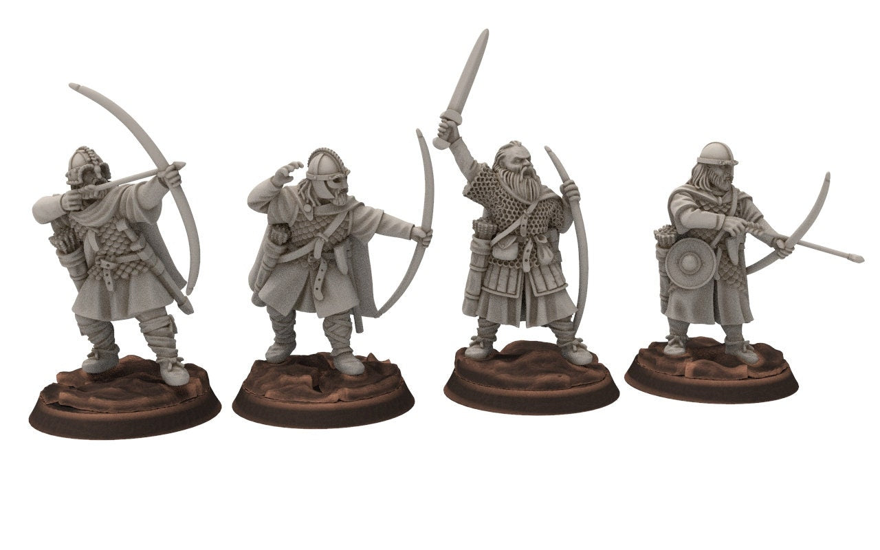 Rohan - Hengstland archers, marksman Knight of Rohan,  the Horse-lords,  rider of the mark,  minis for wargame D&D, Lotr...