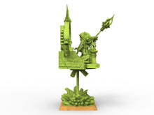 Load image into Gallery viewer, Lost temple - Skink on Palanquin usable for Oldhammer, battle, king of wars, 9th age
