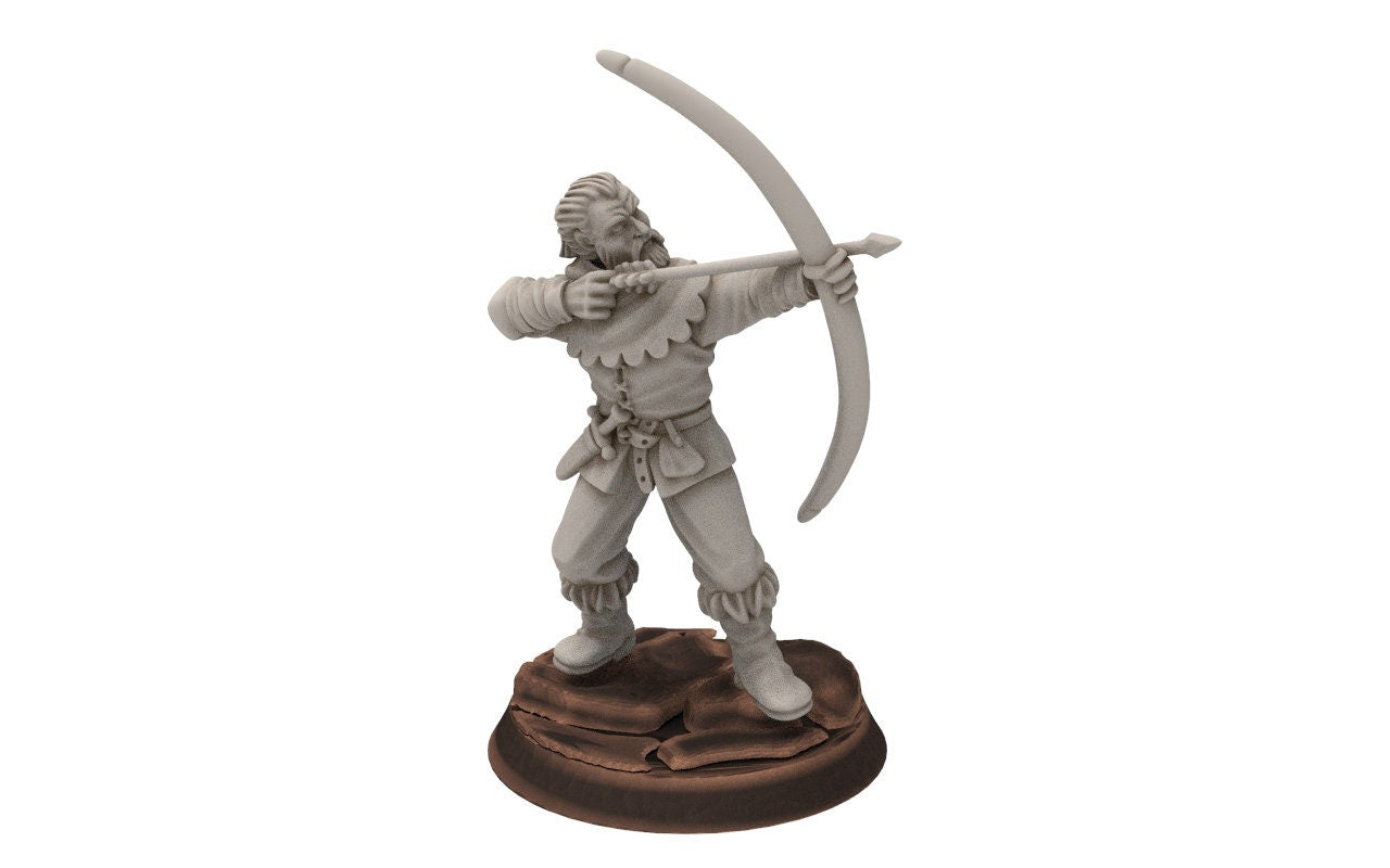 Ruffians - Wanderers infantry, Thief of the woods warband, scouring Middle rings miniatures for wargame D&D, Lotr... Medbury miniatures