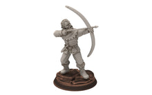 Load image into Gallery viewer, Ruffians - Wanderers infantry, Thief of the woods warband, scouring Middle rings miniatures for wargame D&amp;D, Lotr... Medbury miniatures
