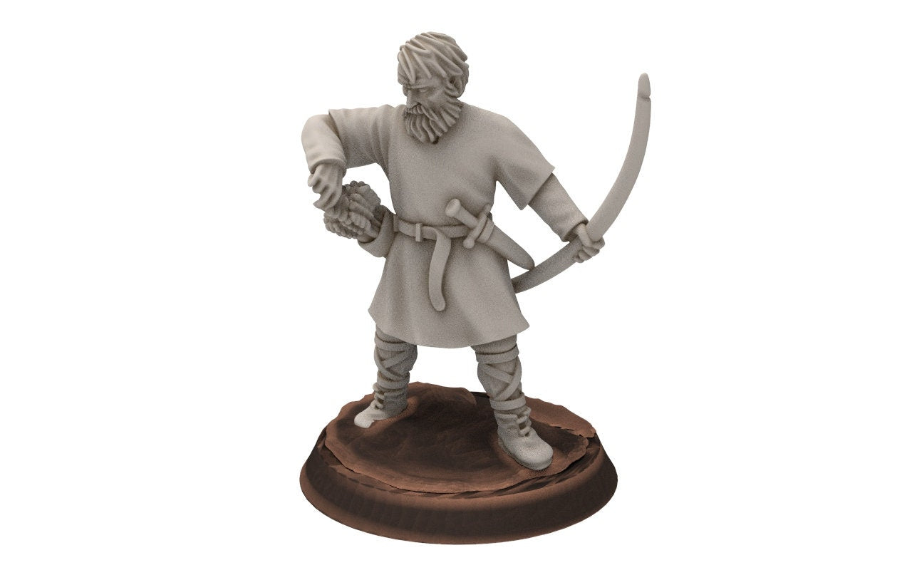 Ruffians - Wanderers infantry, Thief of the woods warband, scouring Middle rings miniatures for wargame D&D, Lotr... Medbury miniatures