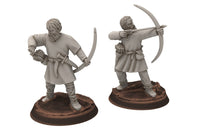 Load image into Gallery viewer, Ruffians - Wanderers infantry, Thief of the woods warband, scouring Middle rings miniatures for wargame D&amp;D, Lotr... Medbury miniatures
