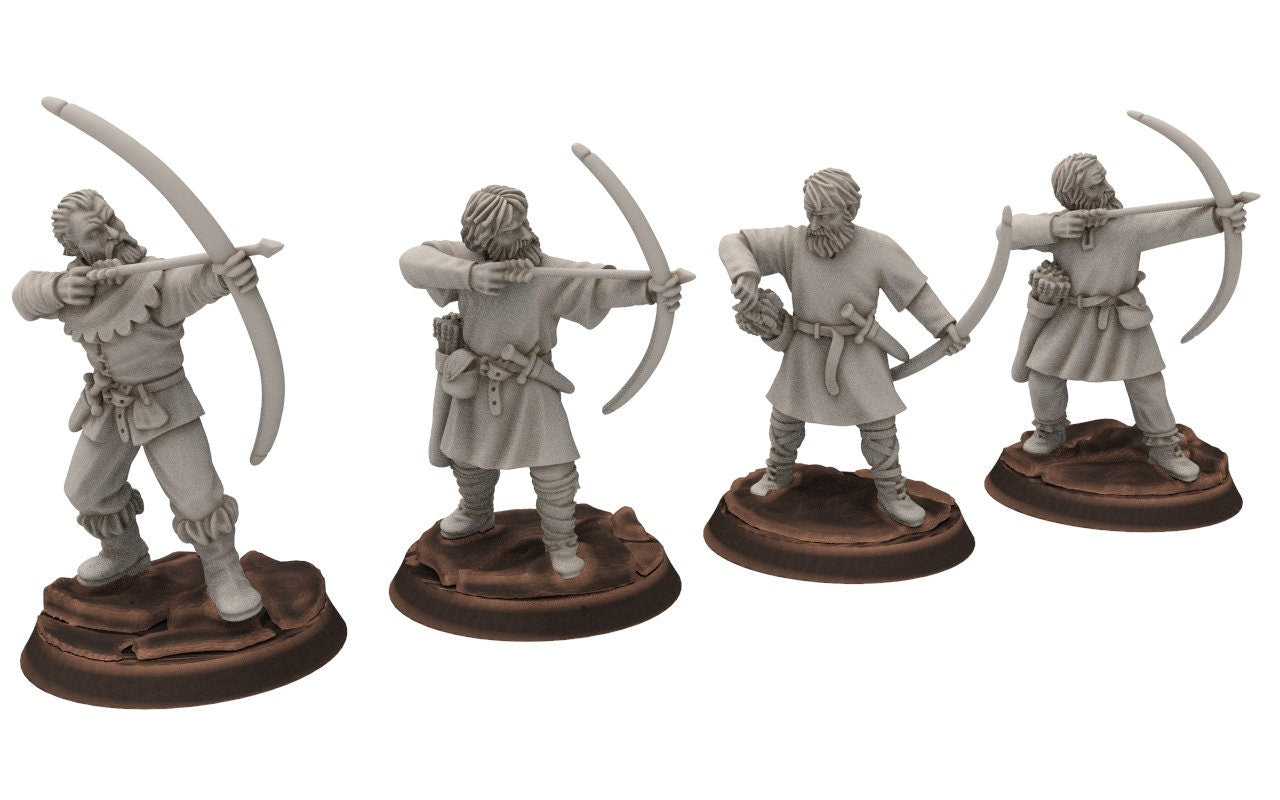 Ruffians - Wanderers infantry, Thief of the woods warband, scouring Middle rings miniatures for wargame D&D, Lotr... Medbury miniatures