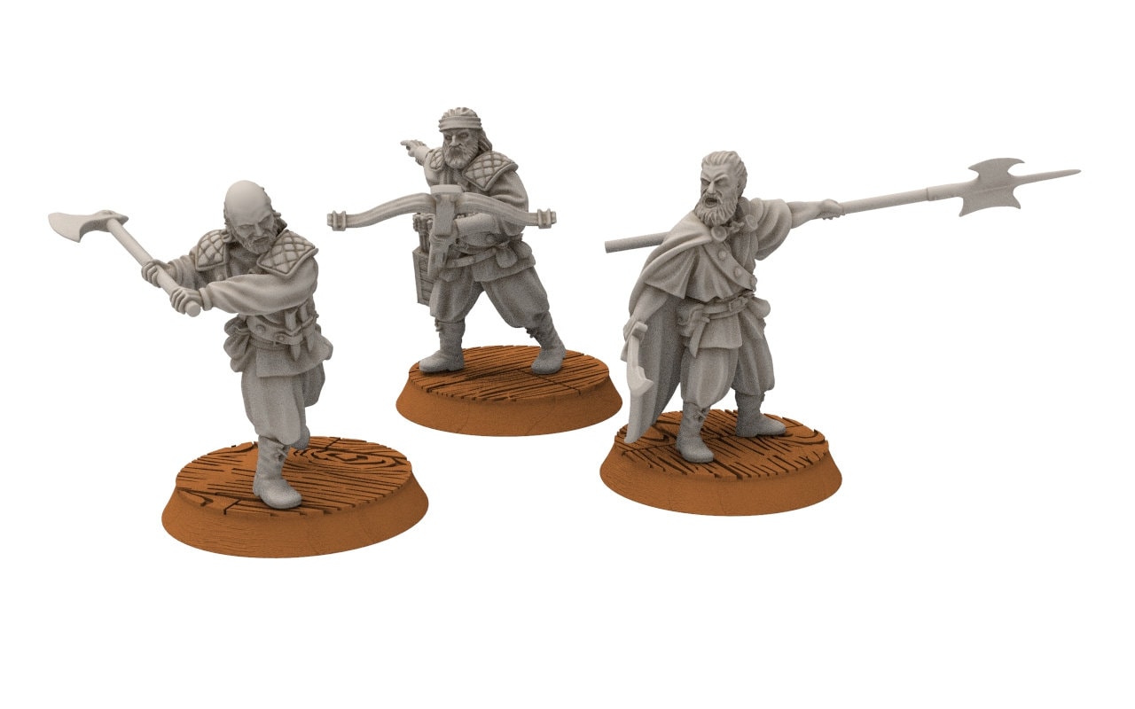 Corsairs - Pirate Warriors, immortals fell dark humans, port corsairs Harad Bedouin Arabs Sarazins miniatures for wargame D&D, Lotr...