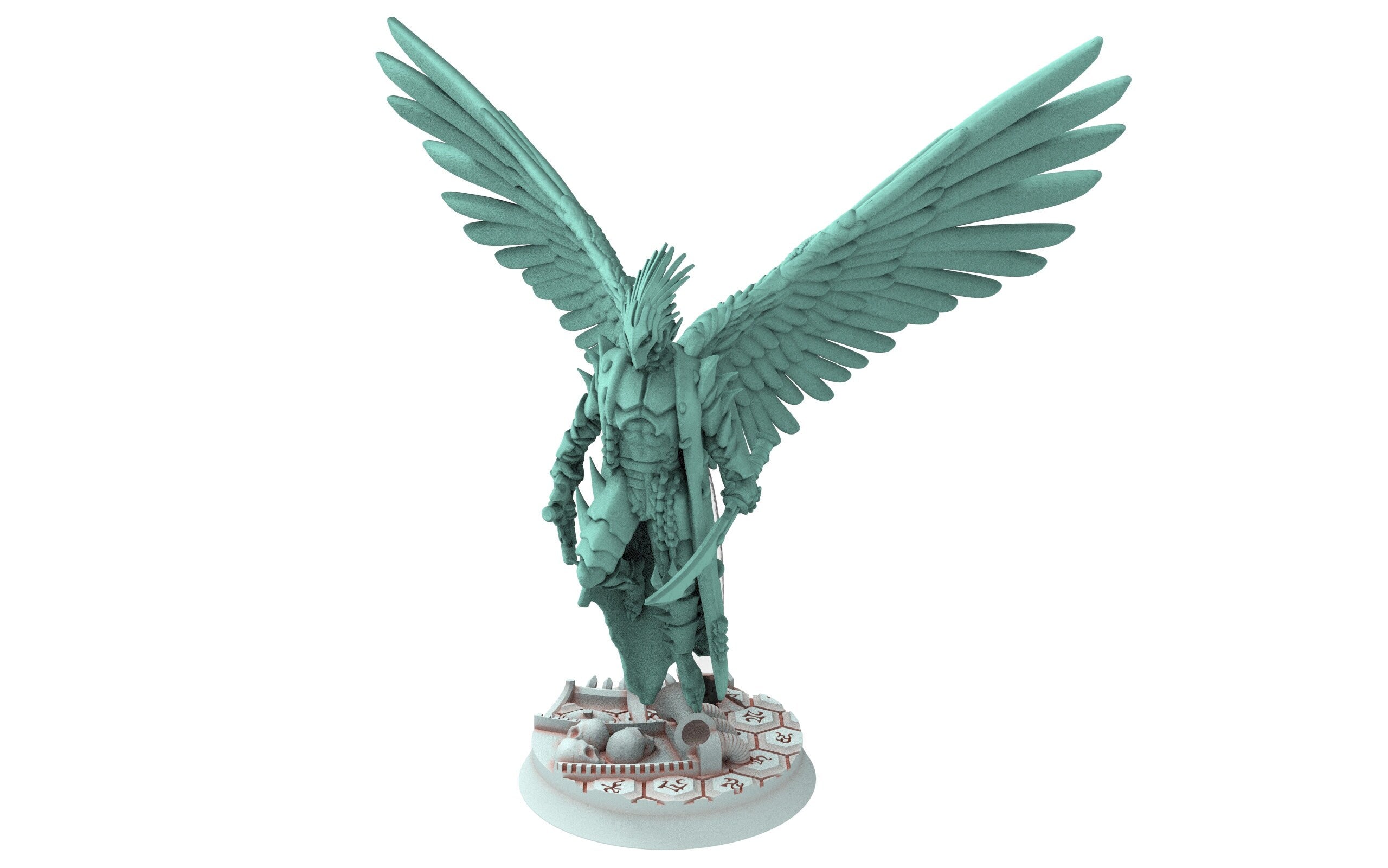 Dark city - Flying Cursed Scout warriors Boss Captain Dark eldar drow