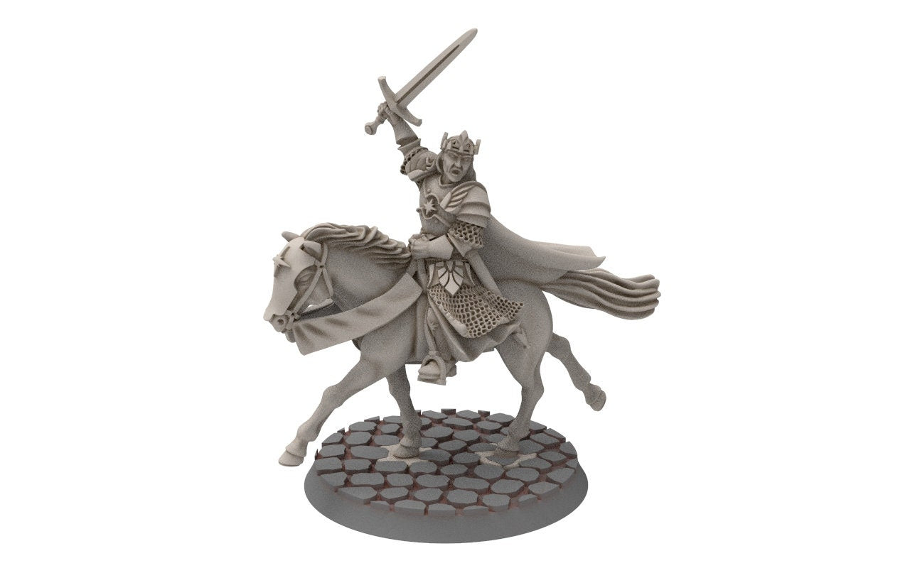 Ornor - Aethelion, King of the Lost Kingdom of the North,  Dune Din, Misty Mountains, miniatures for wargame D&D, Lotr...