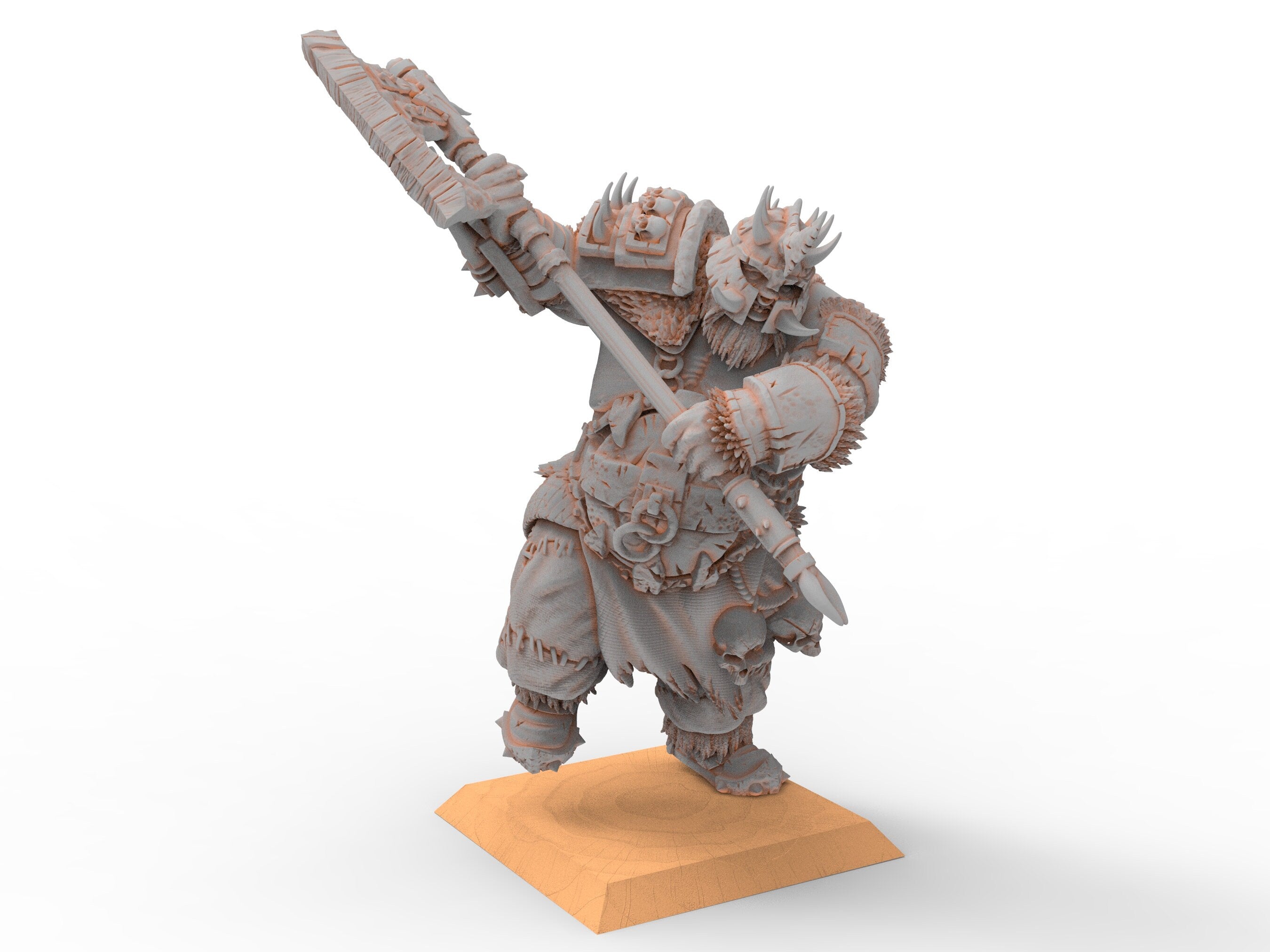 Imperial Fantasy - Armoured Ogre Mercenary, massive two-handed weapons