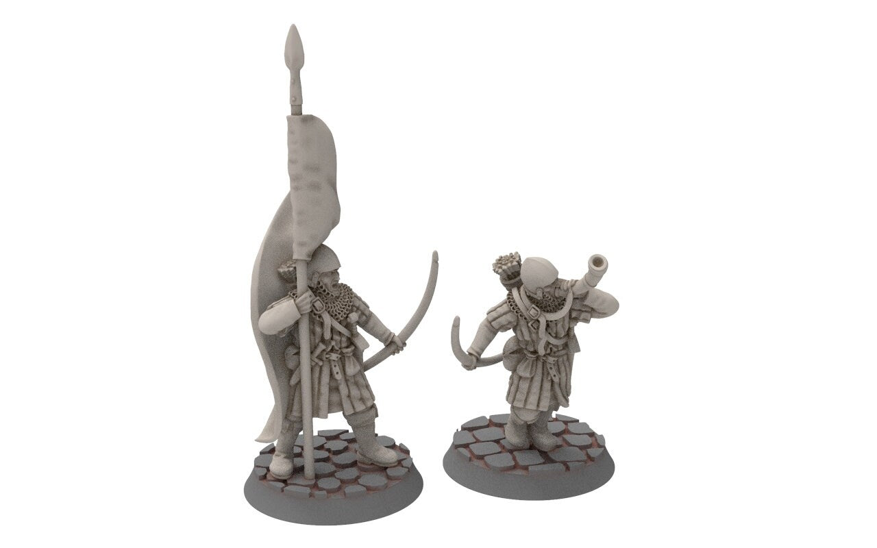 Gandor - Fief levy bowmen, minis for wargame D&D, Lotr...