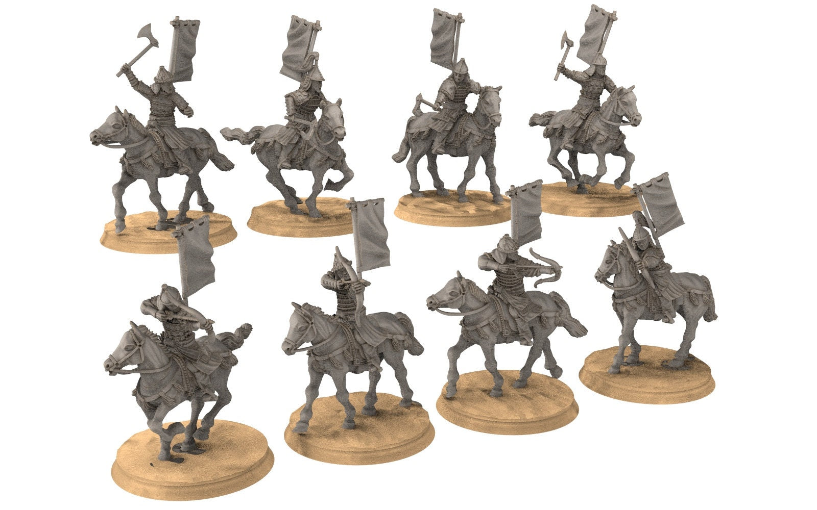 Kandahar - Kheshig Army bundle golden horde, fell dark lords humans, Kandahar, Khwarezm, oriental, Rhur, miniatures for wargame D&D, Lotr...