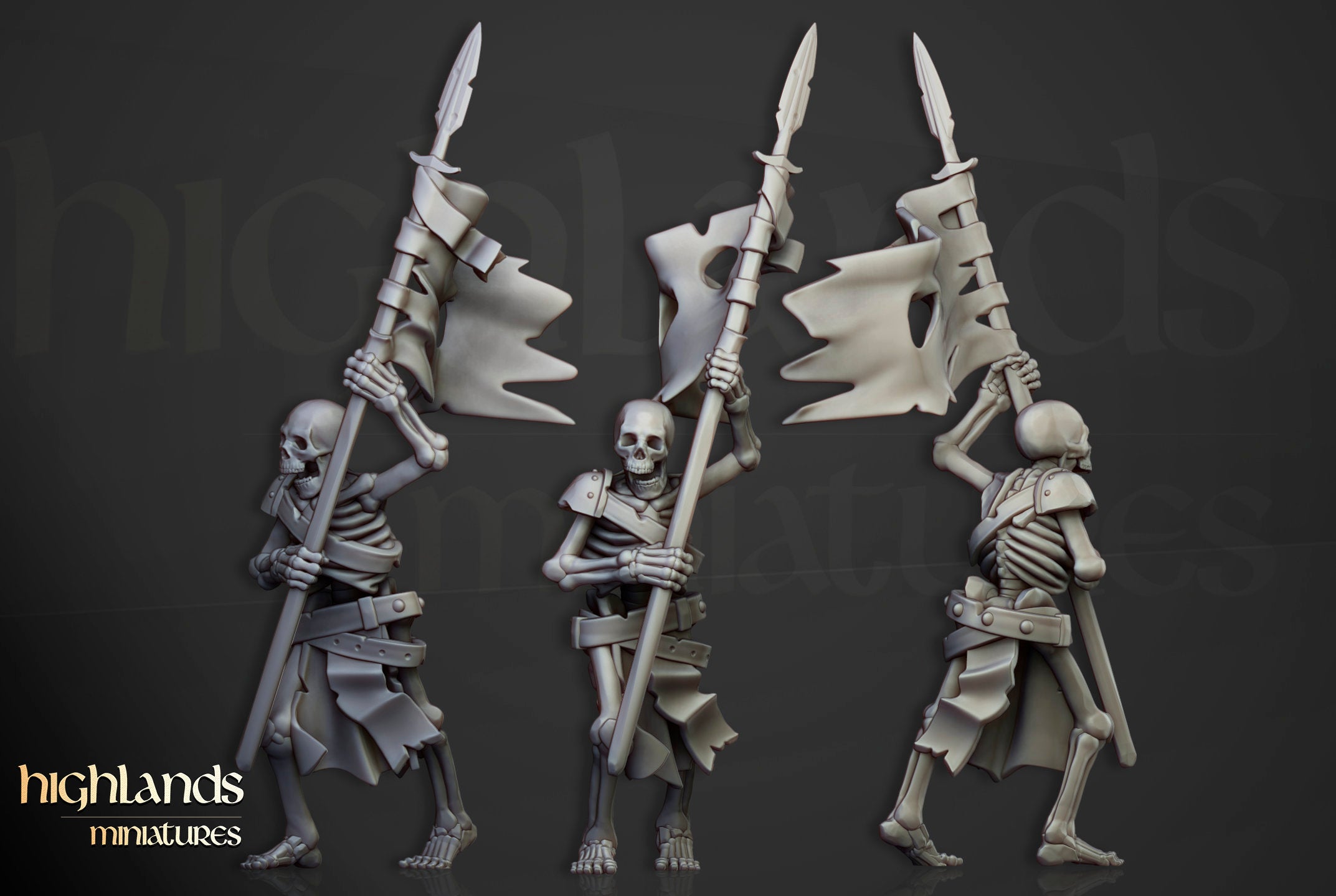 Undead - Skeleton Warrios with Spears