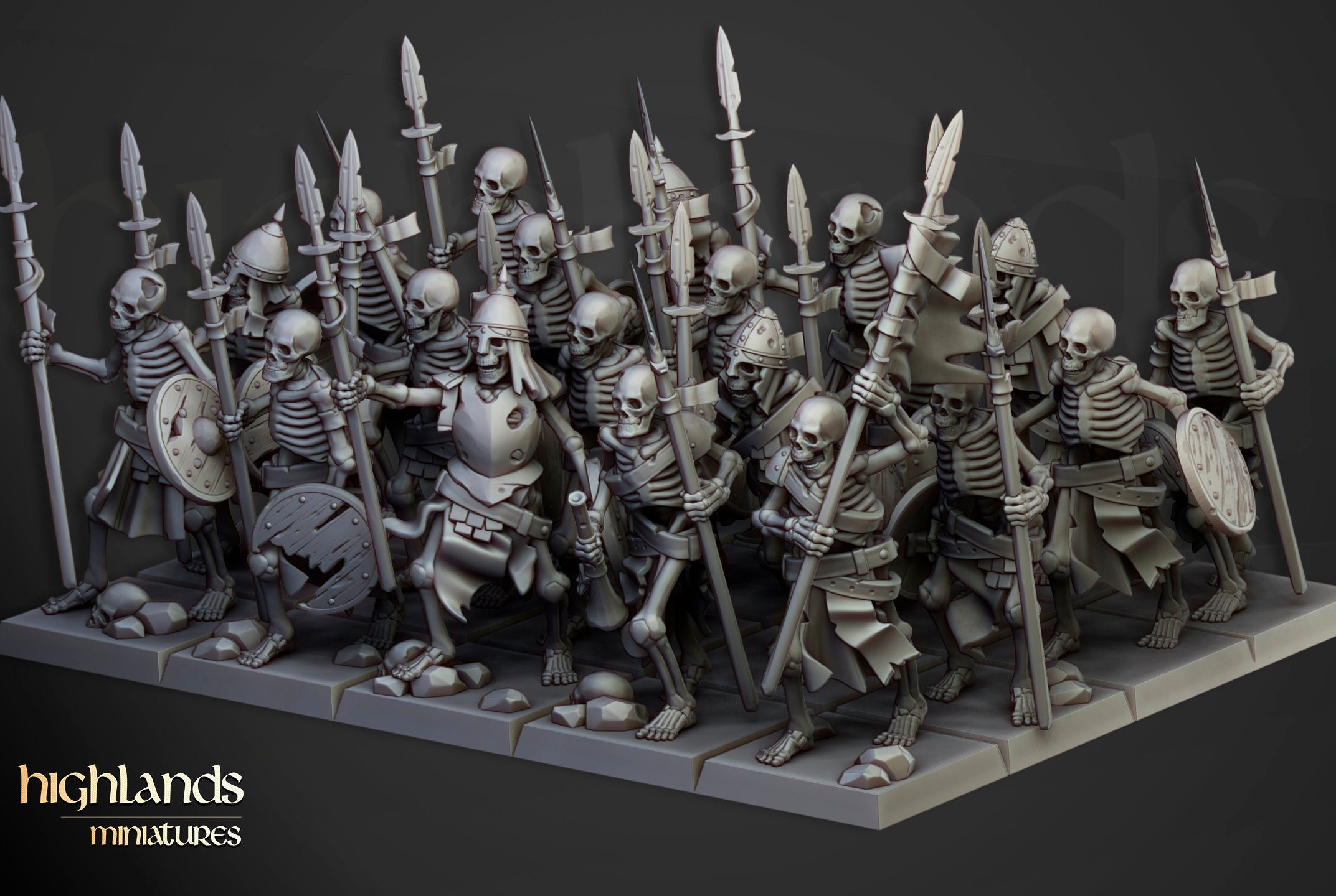 Undead - Skeleton Warrios with Spears