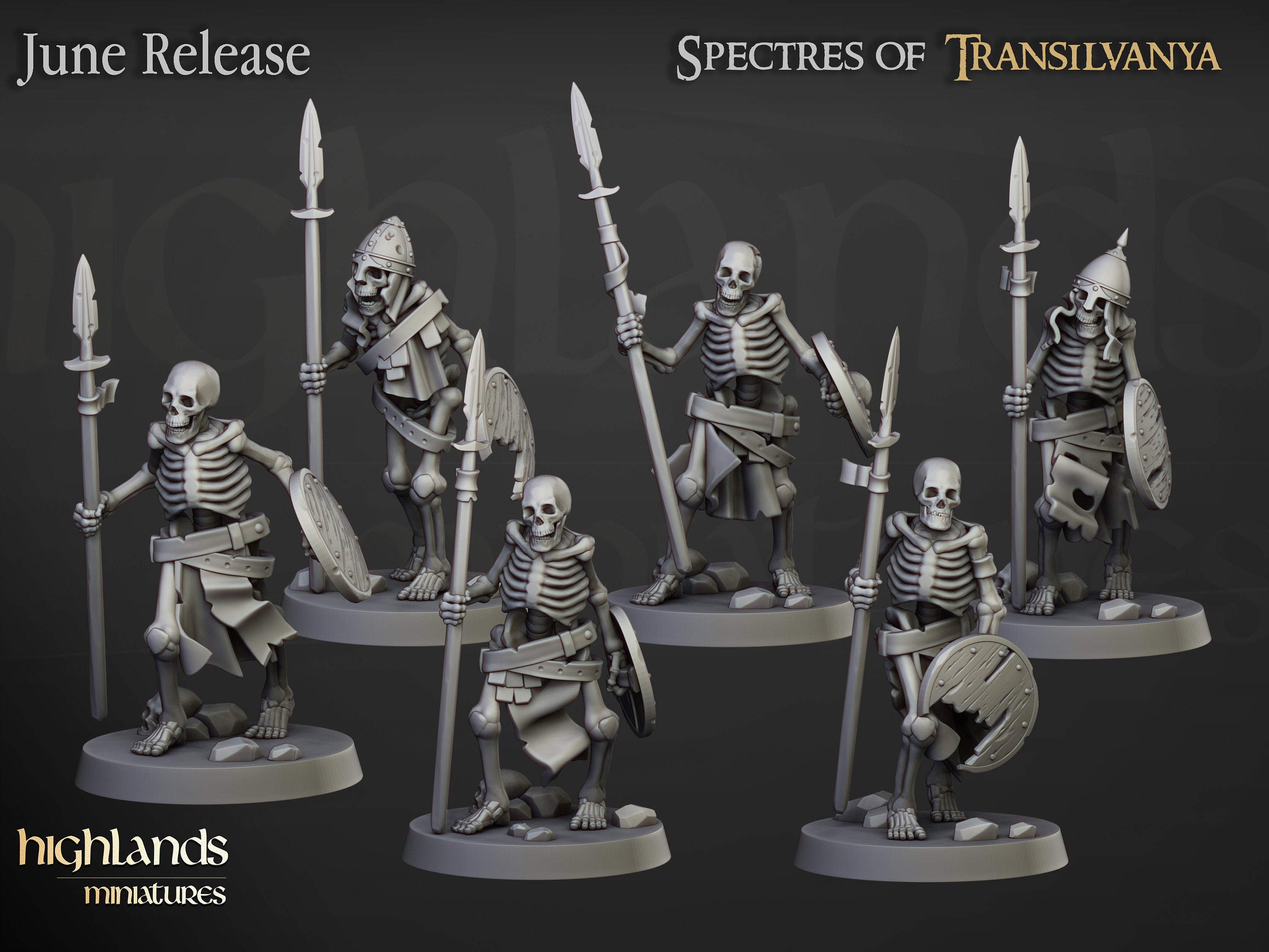 Undead - Skeleton Warrios with Spears
