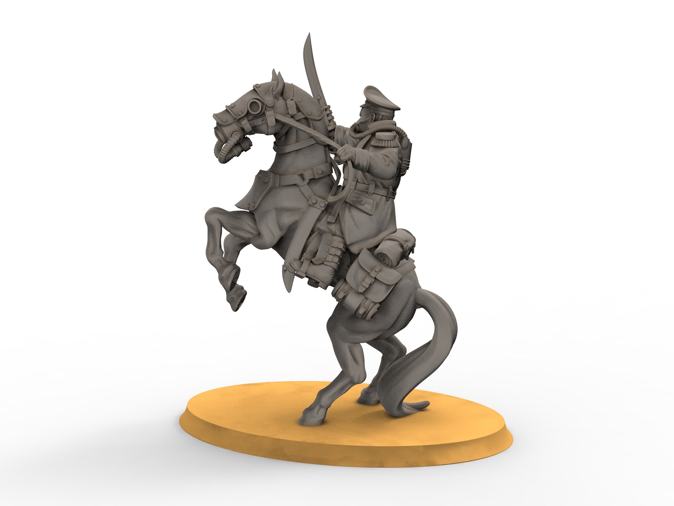 Grimguard - Cavalry with Spears, empire post apocalyptique, utilisable pour tabletop wargame.