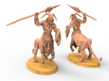 Load image into Gallery viewer, Beastmen - Centaurs with Spears Beastmen warriors of Chaos
