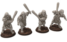 Load image into Gallery viewer, Orcs horde - Half troll infantry, Orc warriors warband, Middle rings miniatures for wargame D&amp;D, Lotr... Medbury miniatures

