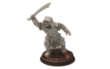 Load image into Gallery viewer, Orcs horde - Orc Scouts with Swords infantry, Orc warriors warband, Middle rings miniatures for wargame D&amp;D, Lotr... Medbury miniatures
