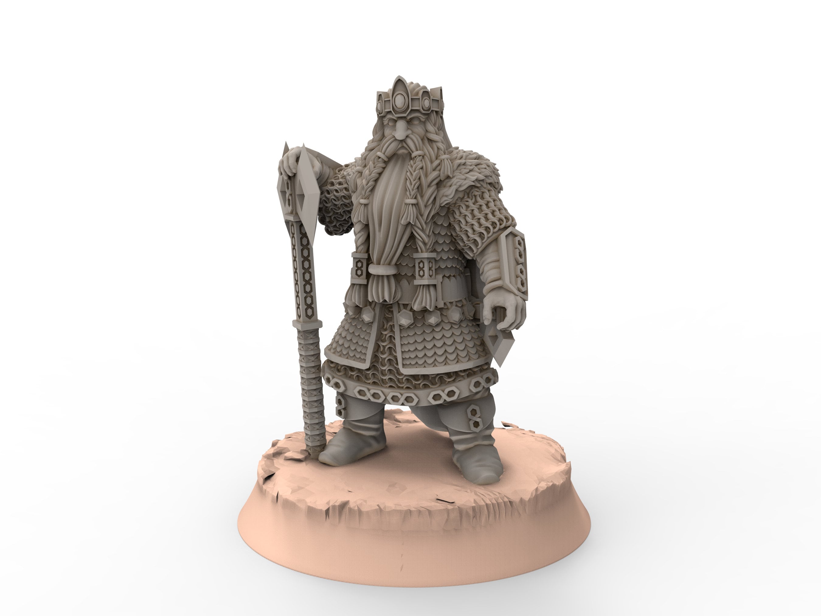 Dwarves - King Under the Mountain , The Dwarfs of The Mountains, for Lotr, Khurzluk Miniatures