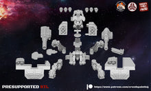 Load image into Gallery viewer, Rundsgaard - Gungnir Heavy Support pod, imperial infantry, post-apocalyptic empire, usable for tabletop wargame.
