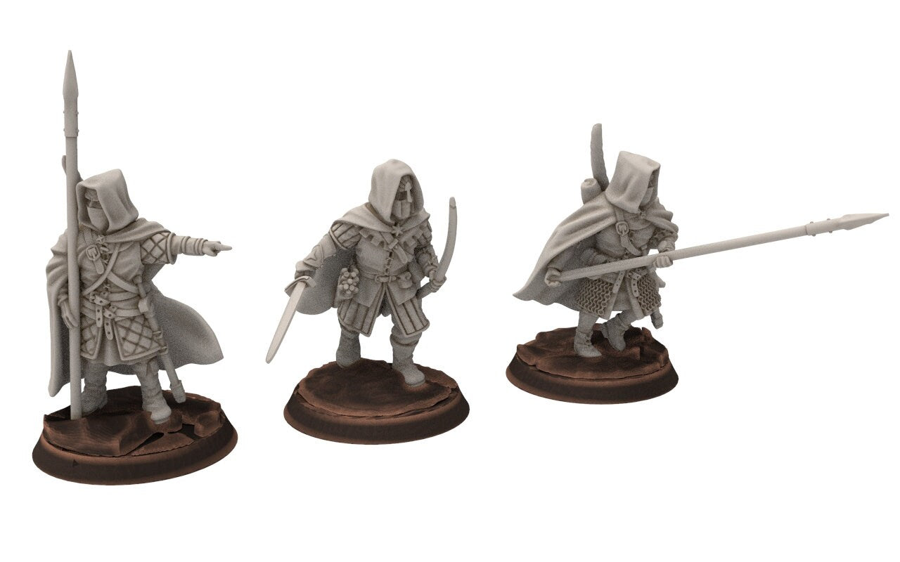 Ornor - Armored Rangers of the North, Protectors of the Shire, Dune Din, Merbury, Bowmen, Scouts miniatures for wargame D&D, Lotr...