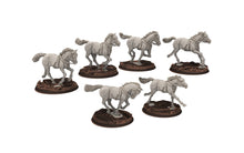 Load image into Gallery viewer, Ornor - Ranger galloping Horses of the North, Protectors of the Shire, Dune Din, Merbury, Bowmen, Scouts miniatures for wargame D&amp;D, Lotr...
