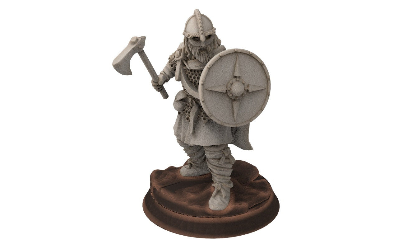 Wildmen - Wildmen heavy infantry Banner, Dun warriors warband, Middle rings miniatures for wargame D&D, Lotr... Medbury miniatures