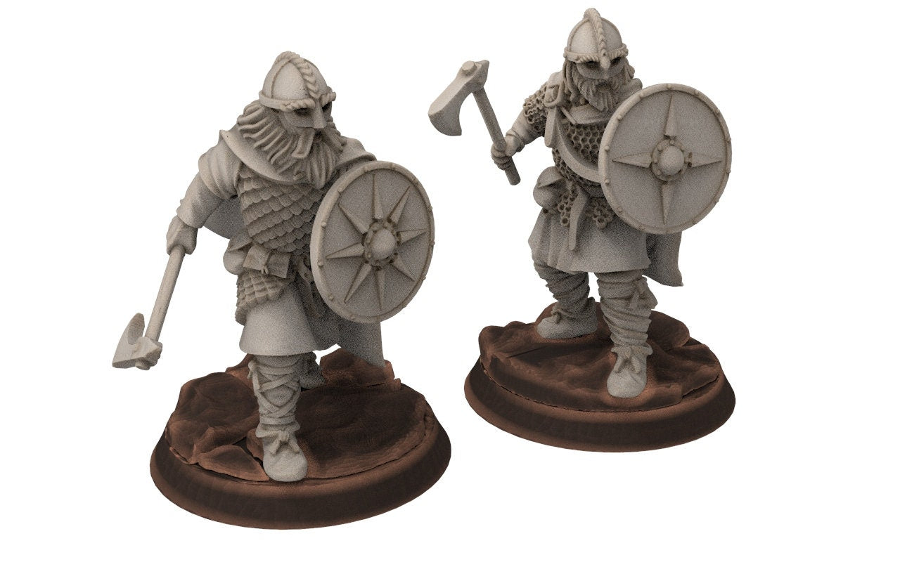 Wildmen - Wildmen heavy infantry Banner, Dun warriors warband, Middle rings miniatures for wargame D&D, Lotr... Medbury miniatures