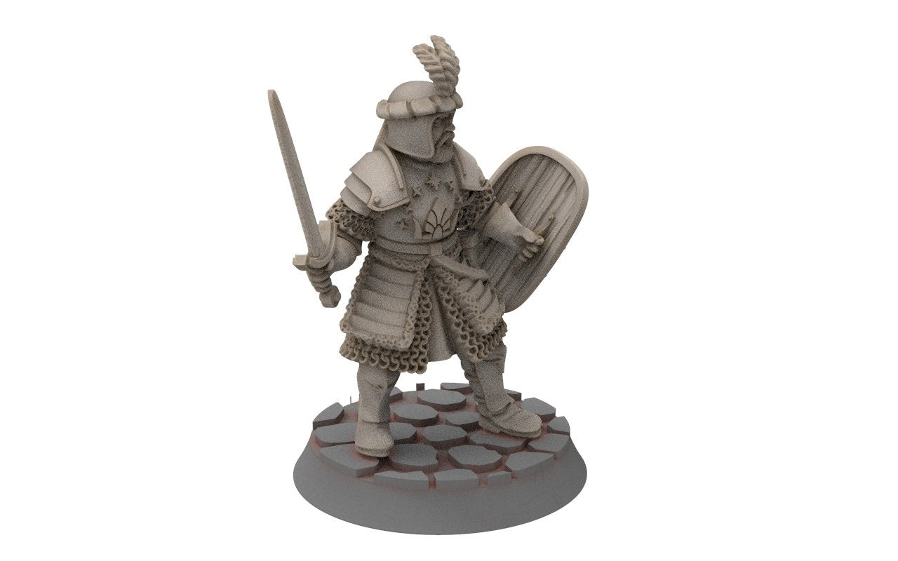 Ornor - General of the Lost Kingdom of the North,  Dune Din, Misty Mountains, miniatures for wargame D&D, Lotr...