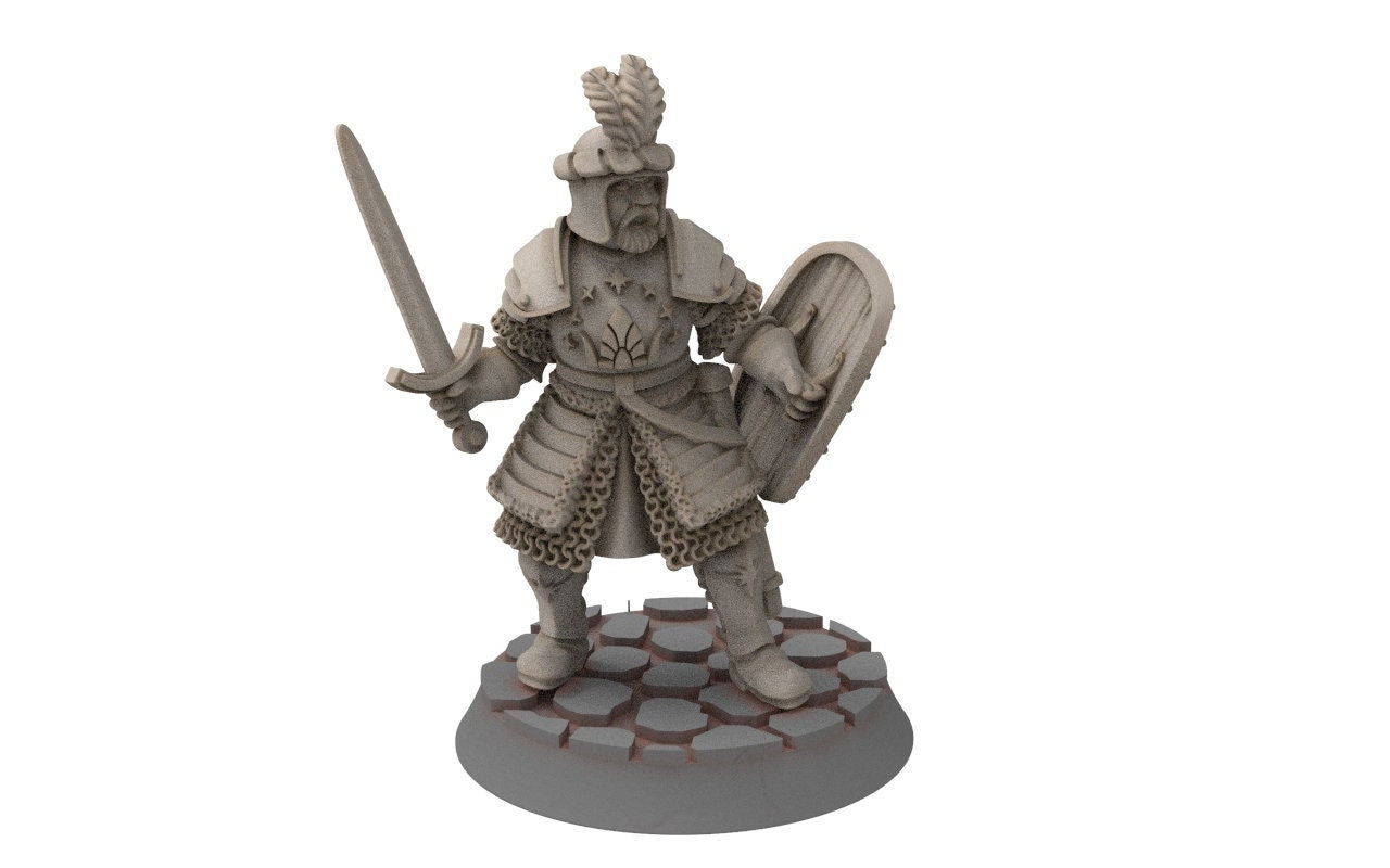 Ornor - General of the Lost Kingdom of the North,  Dune Din, Misty Mountains, miniatures for wargame D&D, Lotr...