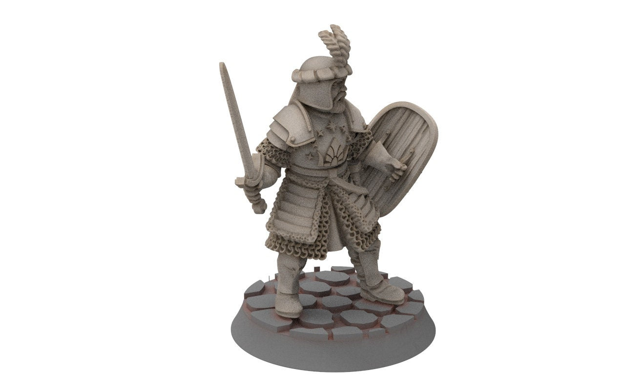 Ornor - General of the Lost Kingdom of the North,  Dune Din, Misty Mountains, miniatures for wargame D&D, Lotr...