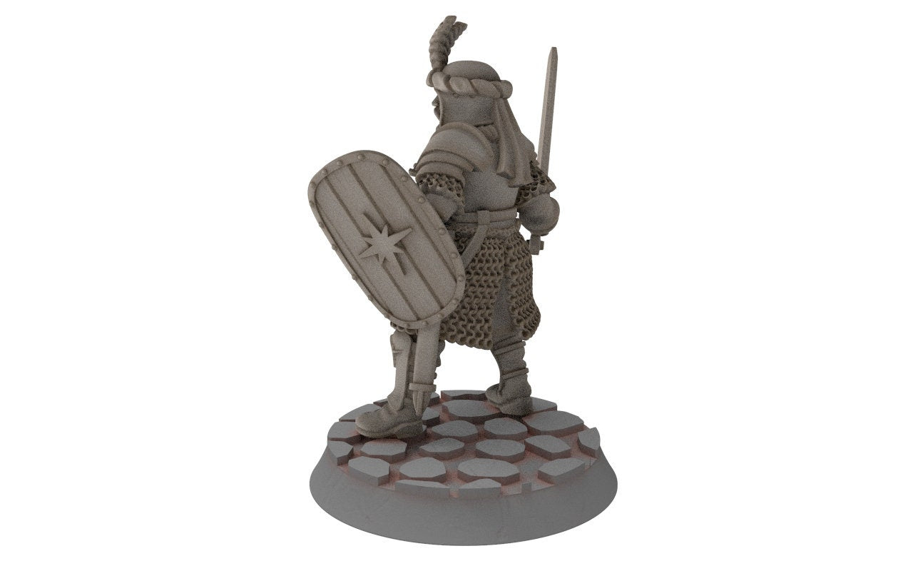 Ornor - General of the Lost Kingdom of the North,  Dune Din, Misty Mountains, miniatures for wargame D&D, Lotr...