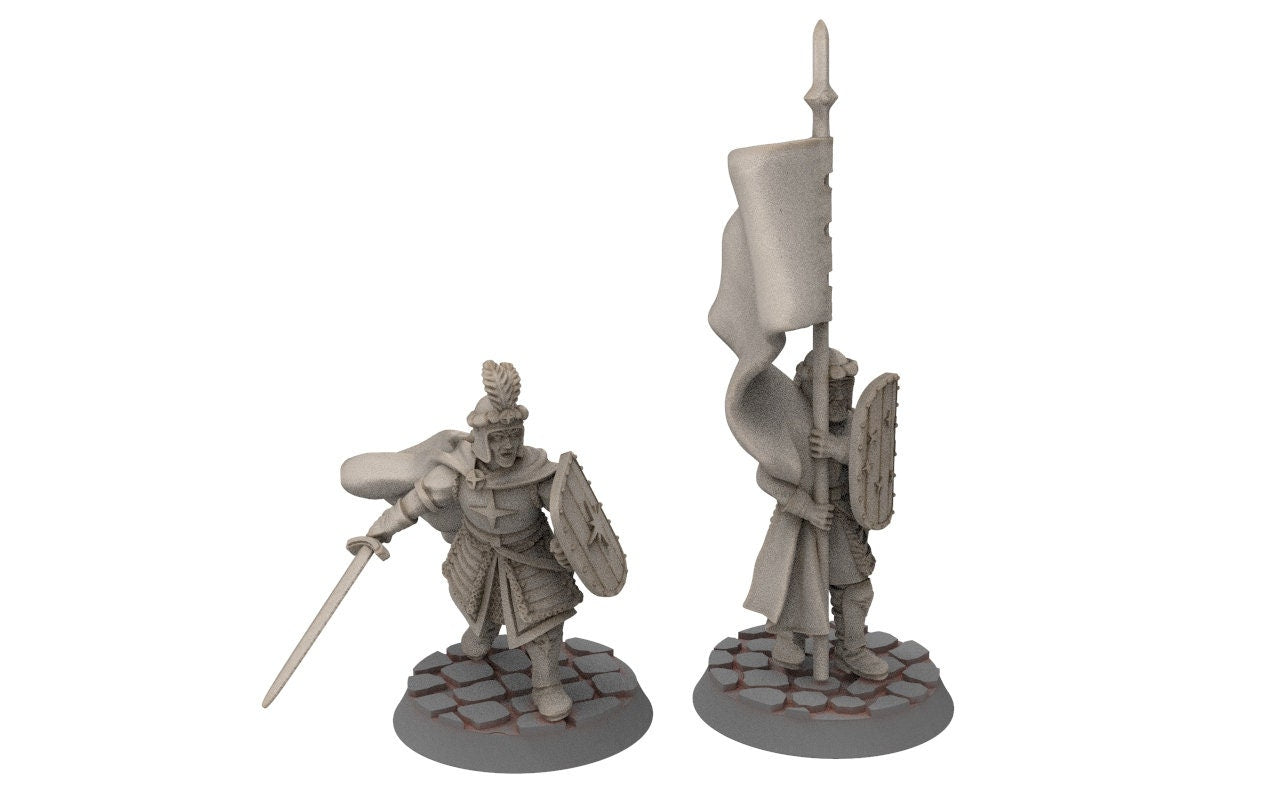 Ornor - spearmen of the Lost Kingdom of the North,  Dune Din, Misty Mountains, miniatures for wargame D&D, Lotr...