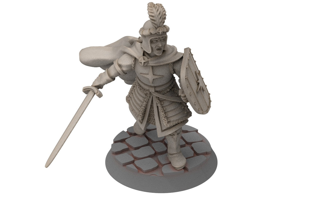 Ornor - Captain of the Lost Kingdom of the North,  Dune Din, Misty Mountains, miniatures for wargame D&D, Lotr...