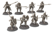 Load image into Gallery viewer, Ornor - spearmen of the Lost Kingdom of the North,  Dune Din, Misty Mountains, miniatures for wargame D&amp;D, Lotr...
