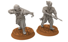 Load image into Gallery viewer, Corsairs - Pirate Bowmen, immortals fell dark humans, port corsairs Harad Bedouin Arabs Sarazins miniatures for wargame D&amp;D, Lotr...

