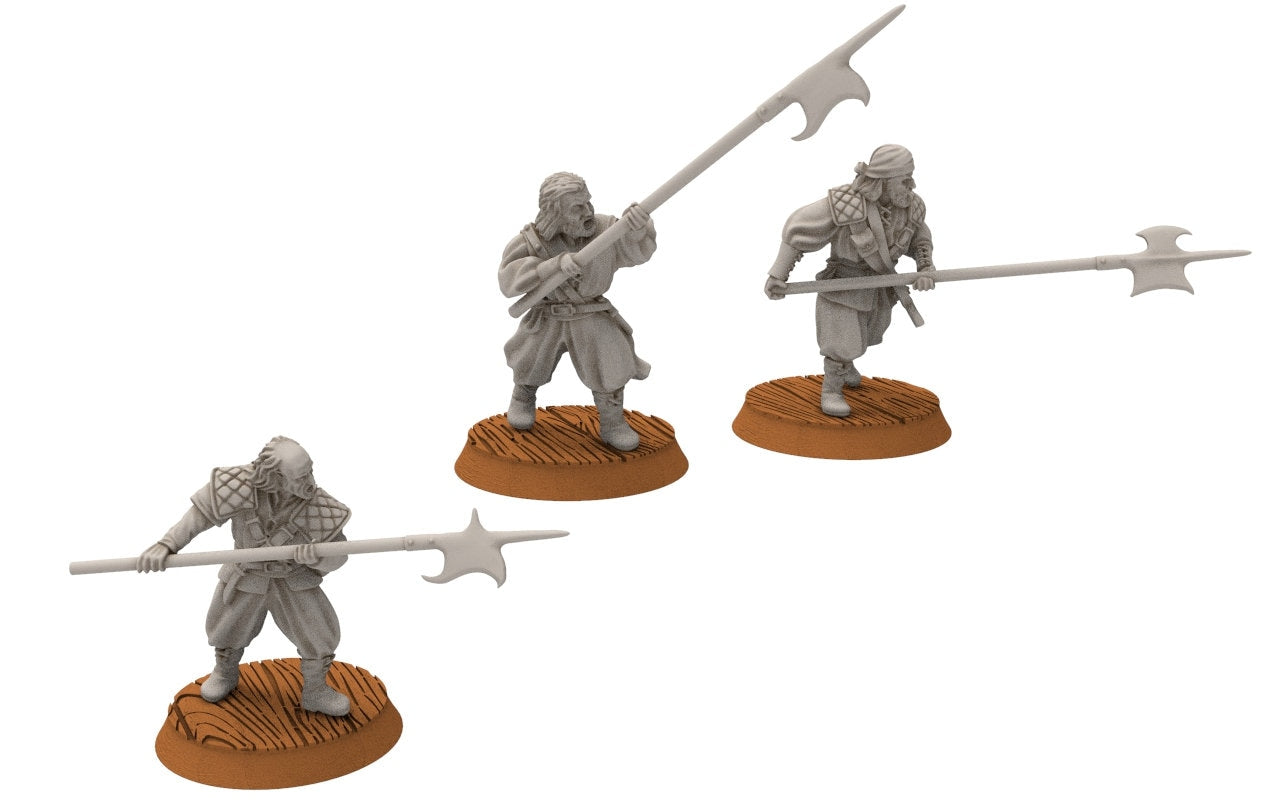 Corsairs - Pirate Army, immortals fell dark humans, port corsairs Harad Bedouin Arabs Sarazins miniatures for wargame D&D, Lotr...