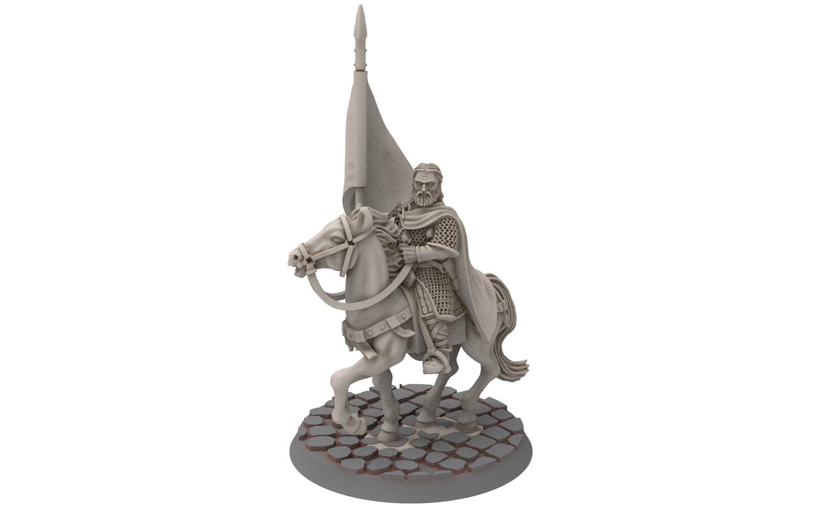 Rohan - Riders of Warhorses Banner King guards, Knight of Rohan,  the Horse-lords,  rider of the mark,  minis for wargame D&D, Lotr...