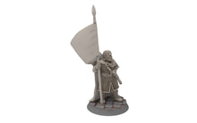 Load image into Gallery viewer, Rohan - Riders of Warhorses Banner King guards, Knight of Rohan,  the Horse-lords,  rider of the mark,  minis for wargame D&amp;D, Lotr...
