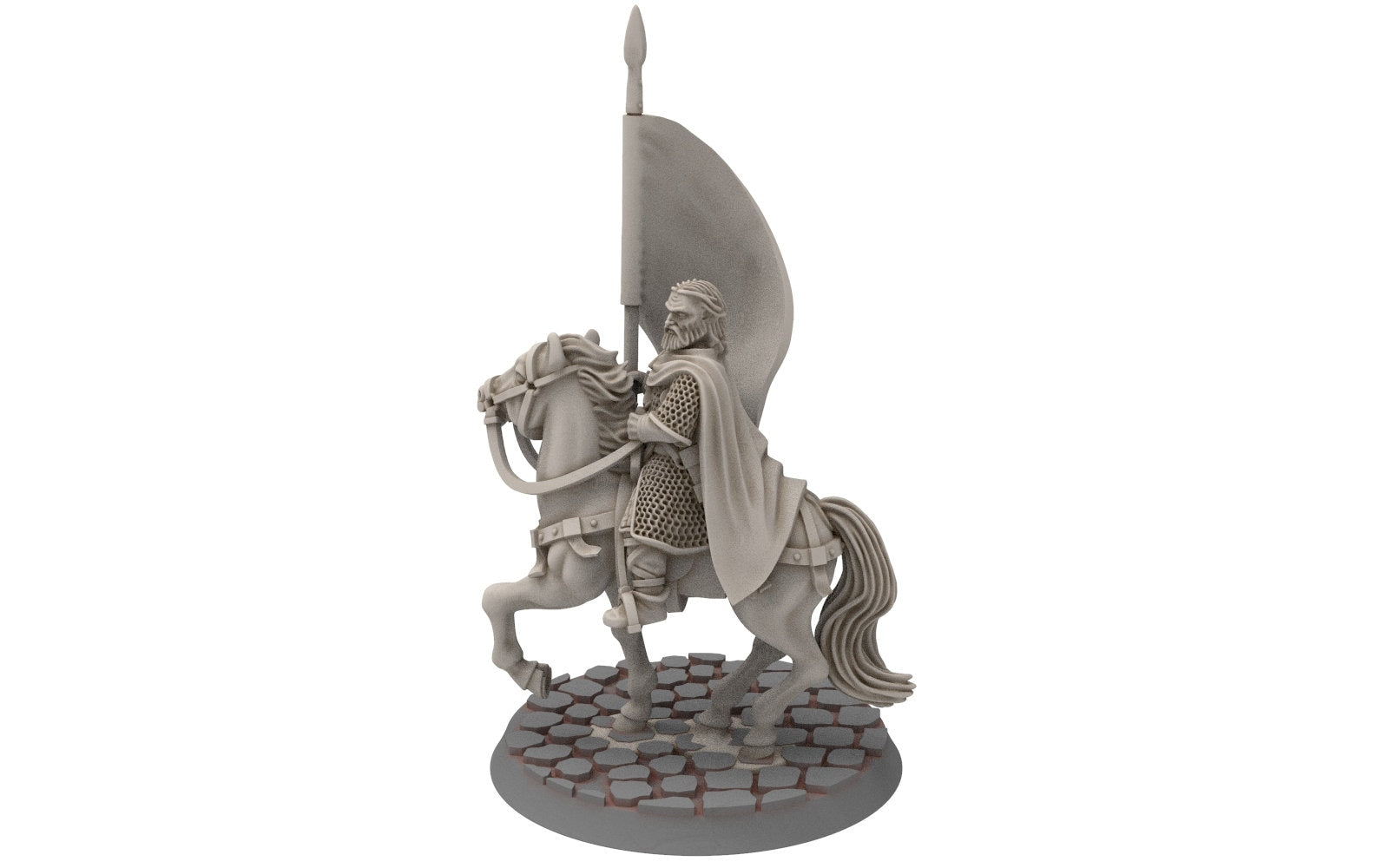 Rohan - Riders of Warhorses Banner King guards, Knight of Rohan,  the Horse-lords,  rider of the mark,  minis for wargame D&D, Lotr...